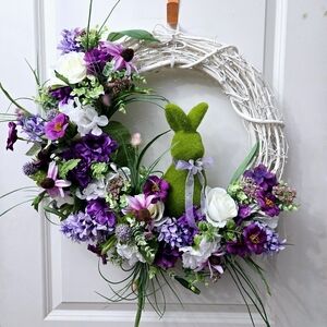 Purple Blossom Spring & Easter Wreath